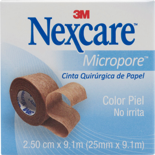 MICROPORE NEXCARE PIEL 1 PULG 2.5 CM X 9.1CM