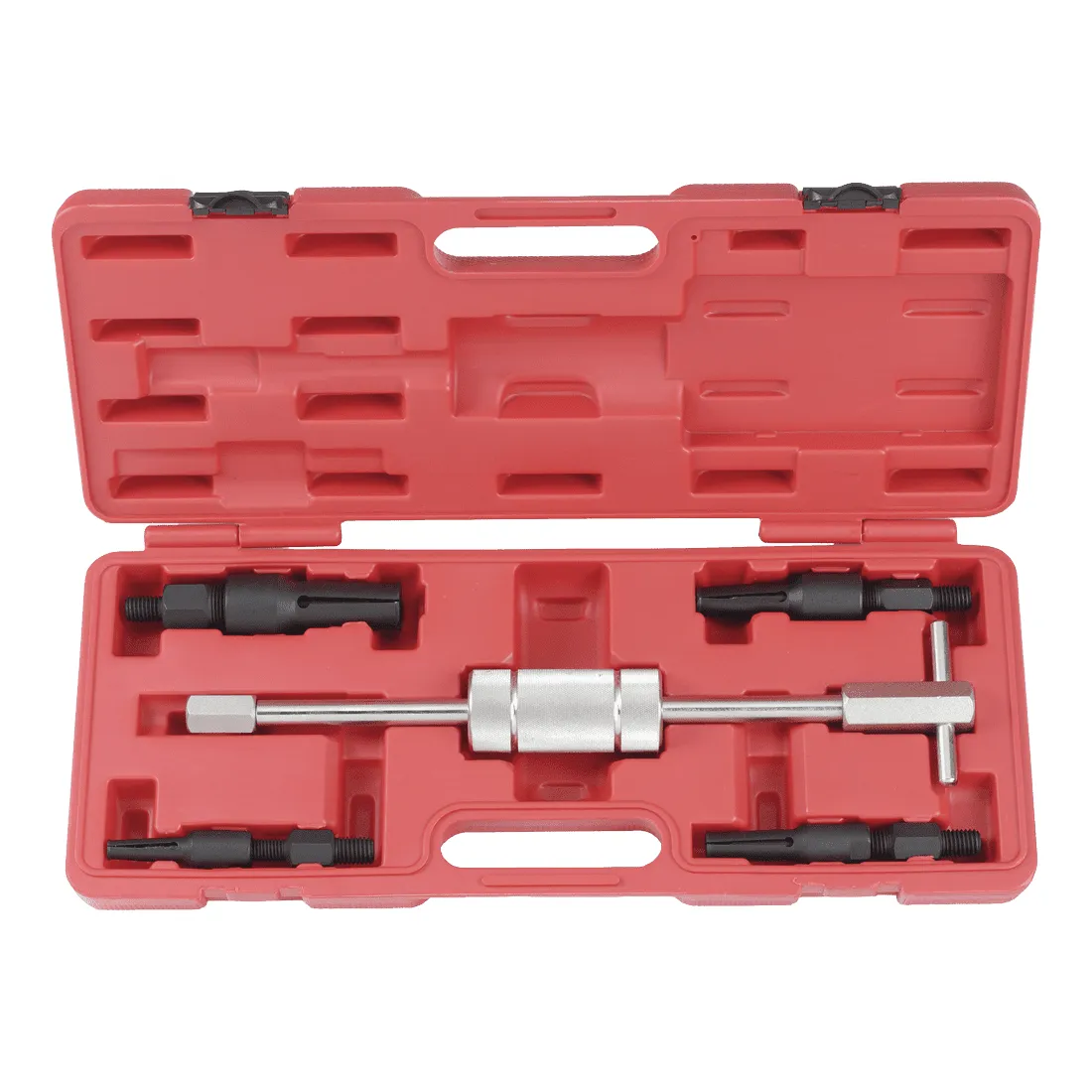 Juego extractor de roles de hueco ciego,martillo y 4 abrazaderas, con estuche FORCE