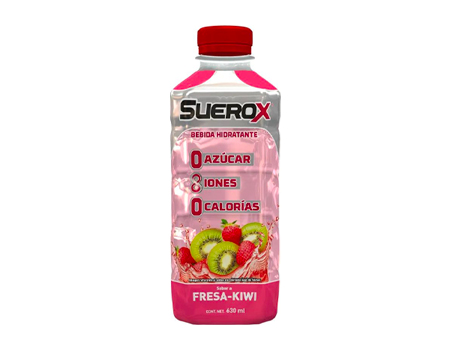 Suerox Bebida Hidratante Sin Azúcar Fresa Kiwi 630 ml