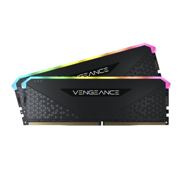 Memoria RAM PC 32GB (2X16GB) Corsair RGB Vengeance RS DDR4 3200MHZ CL16 1.35V – Negro