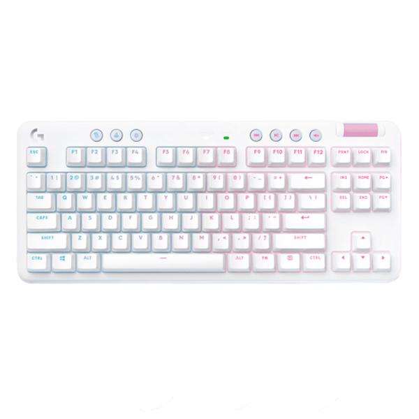 Teclado Logitech Gaming RGB G715 Mecánico Inglés Inalámbrico Bluetooth – Blanco