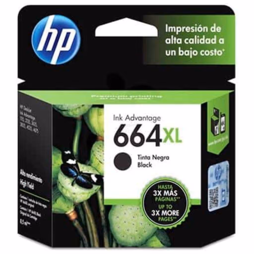 Cartucho de tinta HP 664XL – Negro