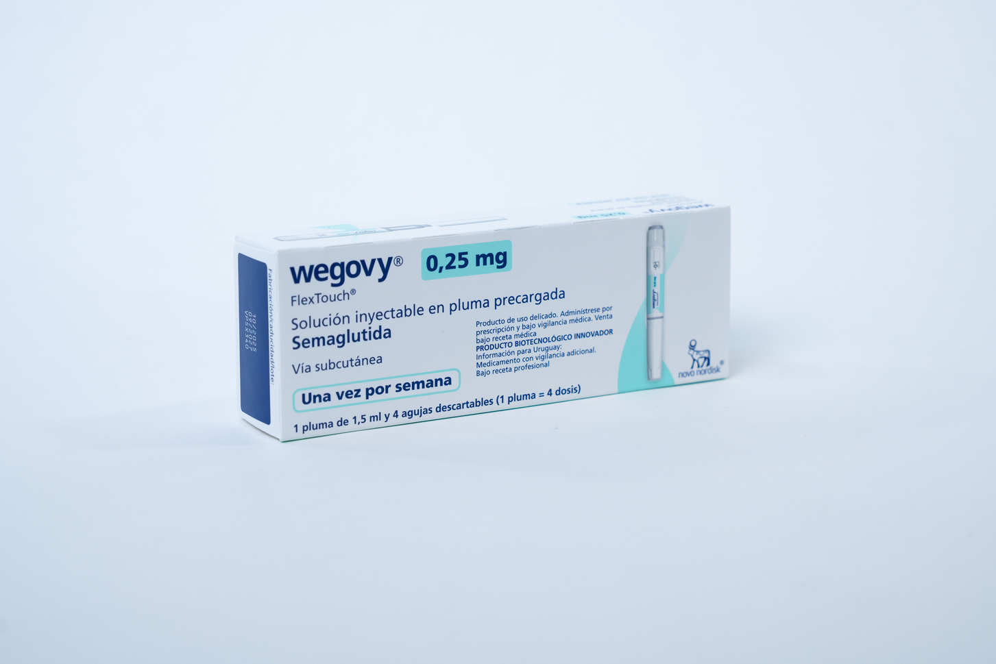 Wegovy 0,25 mg, solución inyectable en pluma precargada FlexTouch x1