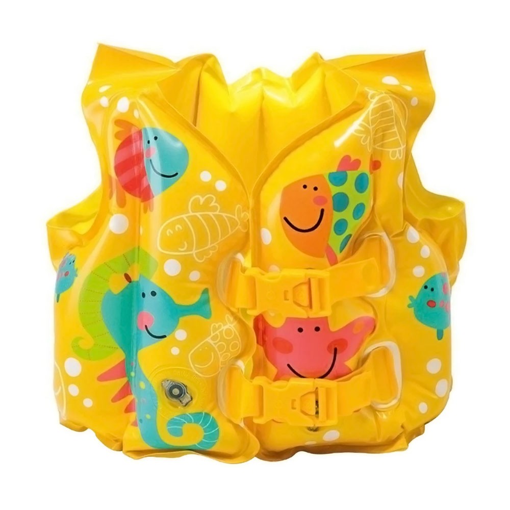 Chaleco flotador para niños 3 a 5 años animales de mar