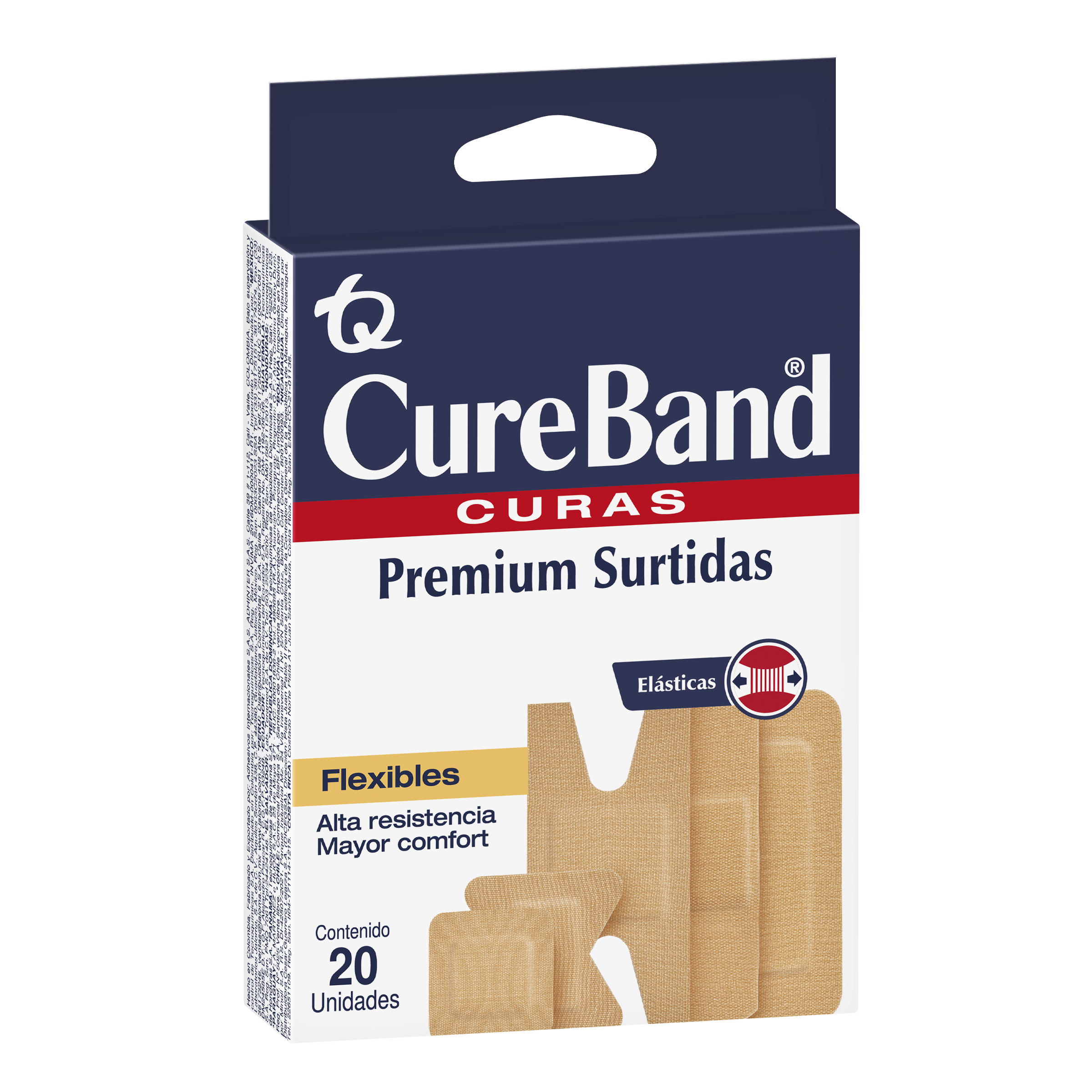 Cureband curas premium surtidas x20 unidades