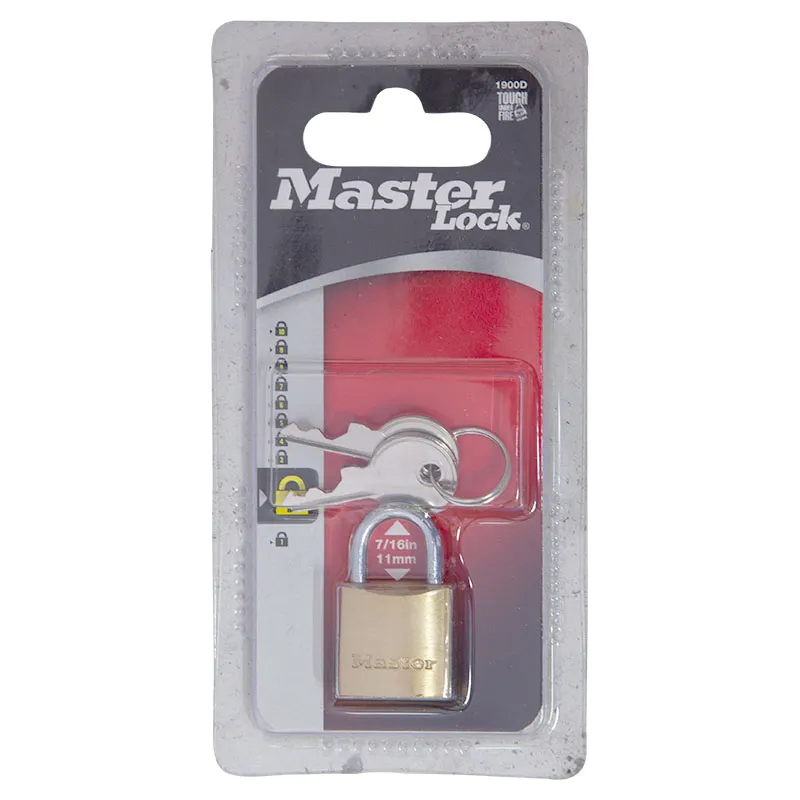 Candado bronce arco corto de 20 mm Masterlock