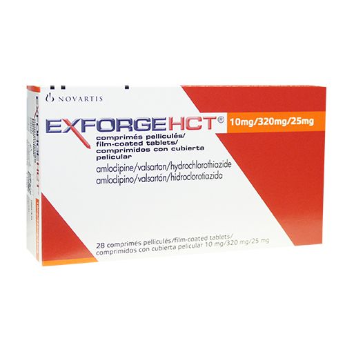 EXFORGE HCT 10MG/320MG/25MGX28 COMPRIMIDOS