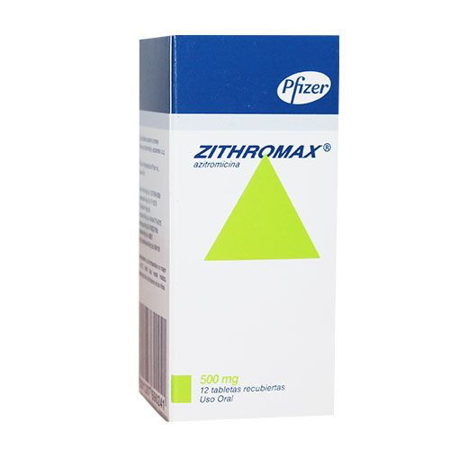 ZITHROMAX 500 MG X 12 TABS