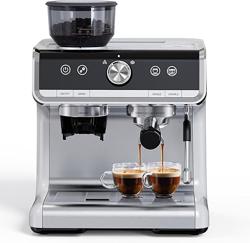 GarveeTech Semi-Automatic Espresso Machine - 1450W/20 Bar Profe