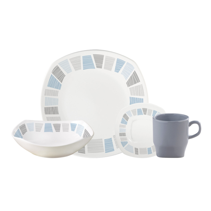 VAJILLA CUAD 16PC MEDITERRANEA MARCA CORONA