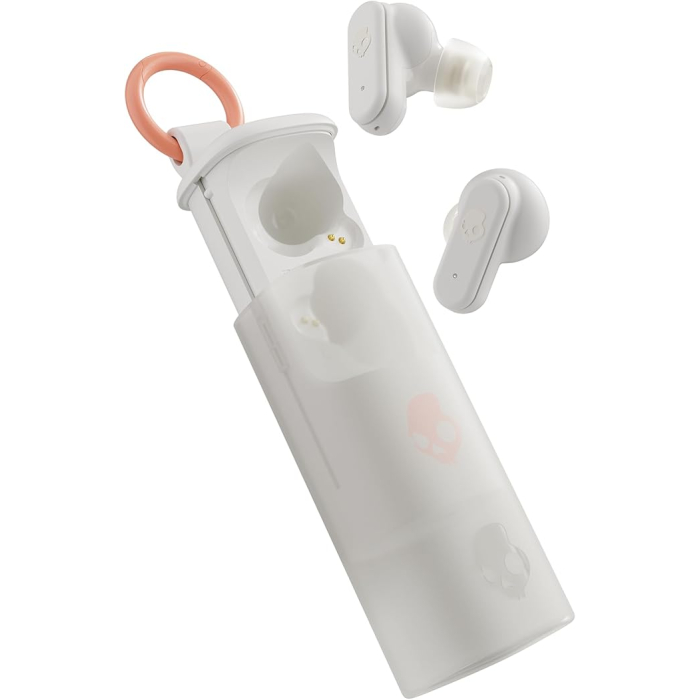 AUDIFONOS INALAMBRICOS DIME EVO BONE NARANJA GLOW SKULL CANDY