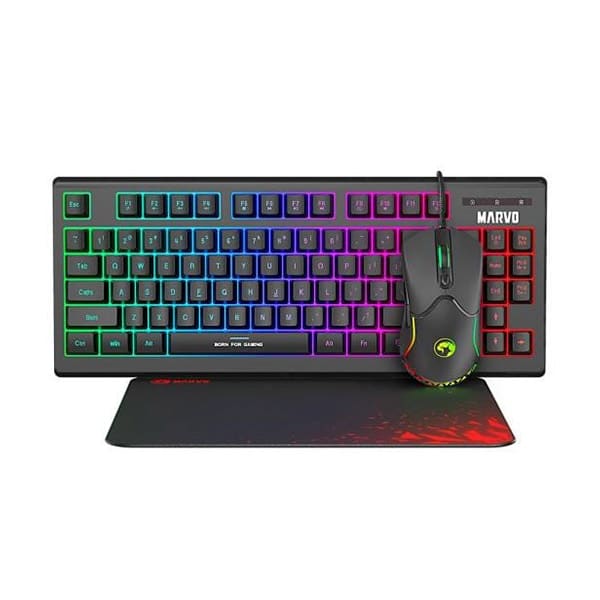 Marvo Combo teclado/mouse gaming 3 en 1 negro