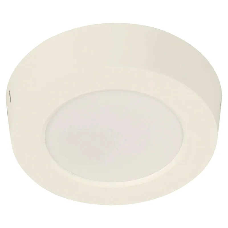 Panel LED de sobreponer circular 6 W luz blanca