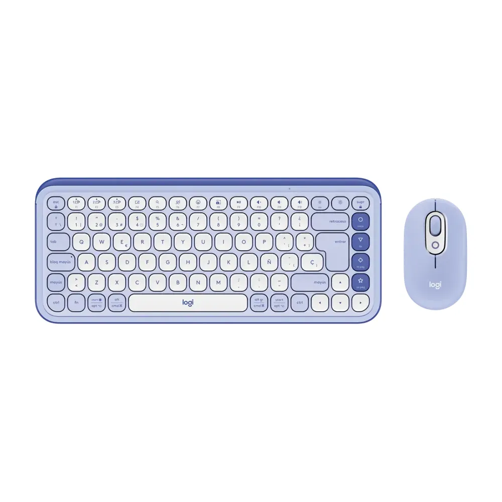Teclado Y Mouse Logitech Pop Icon – Bluetooth – Lila
