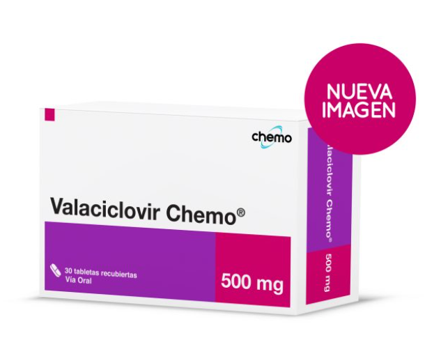 CHEMO VALACICLOVIR 500mg TABLETAS