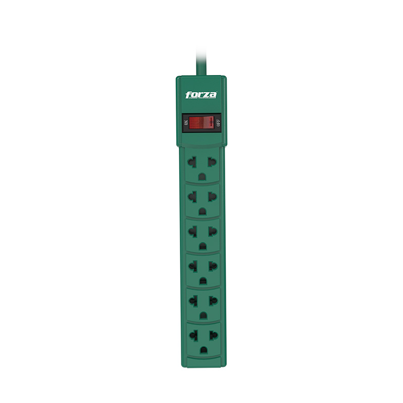 REGLETA FORZA PS-001G POWER STRIP 110/220V 6UNV NEMA