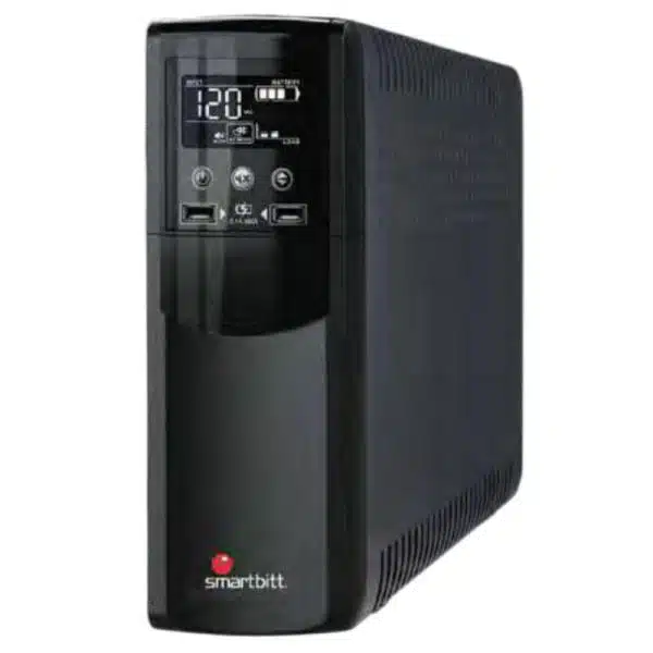UPS Smartbitt SBNB1500P 1500VA 900W UPS RJ45 USB – Negro