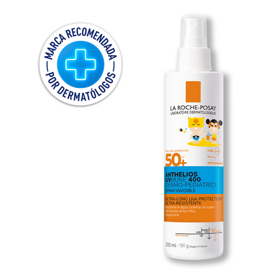 Anthelios UV Mune 400, Dermo-Pediatrico Invisible SPF50+, Spray 200 ml