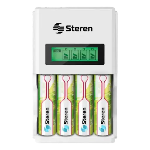 CARGADOR INTELIGENTE Steren D/BAT AA/AAA C/4 PILAS AA CRG-200