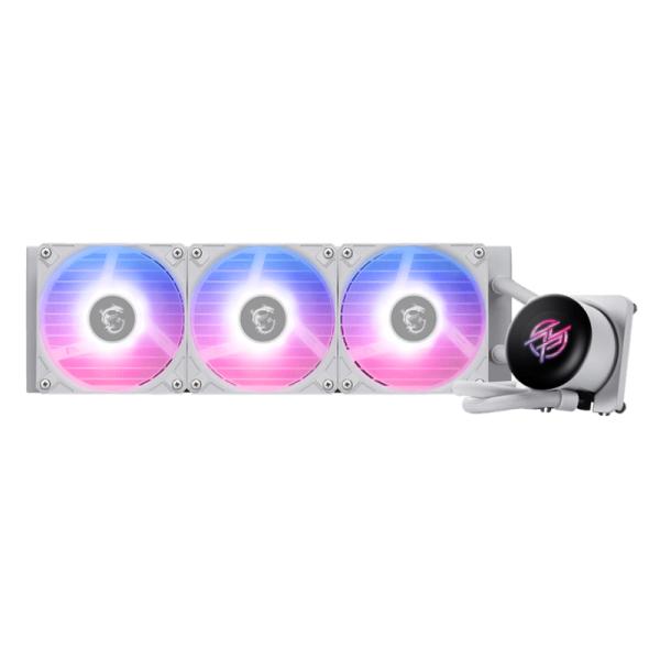 Enfriamiento Liquido MSI RGB MPG Coreliquid P13 360 White AIO 360MM LGA 1700 / 1851 / AM5 / AM4 – Blanco