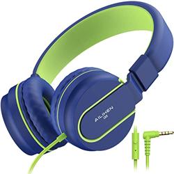 AILIHEN I35 Kids Headphones for School with Mic, 93dB Safe Volu