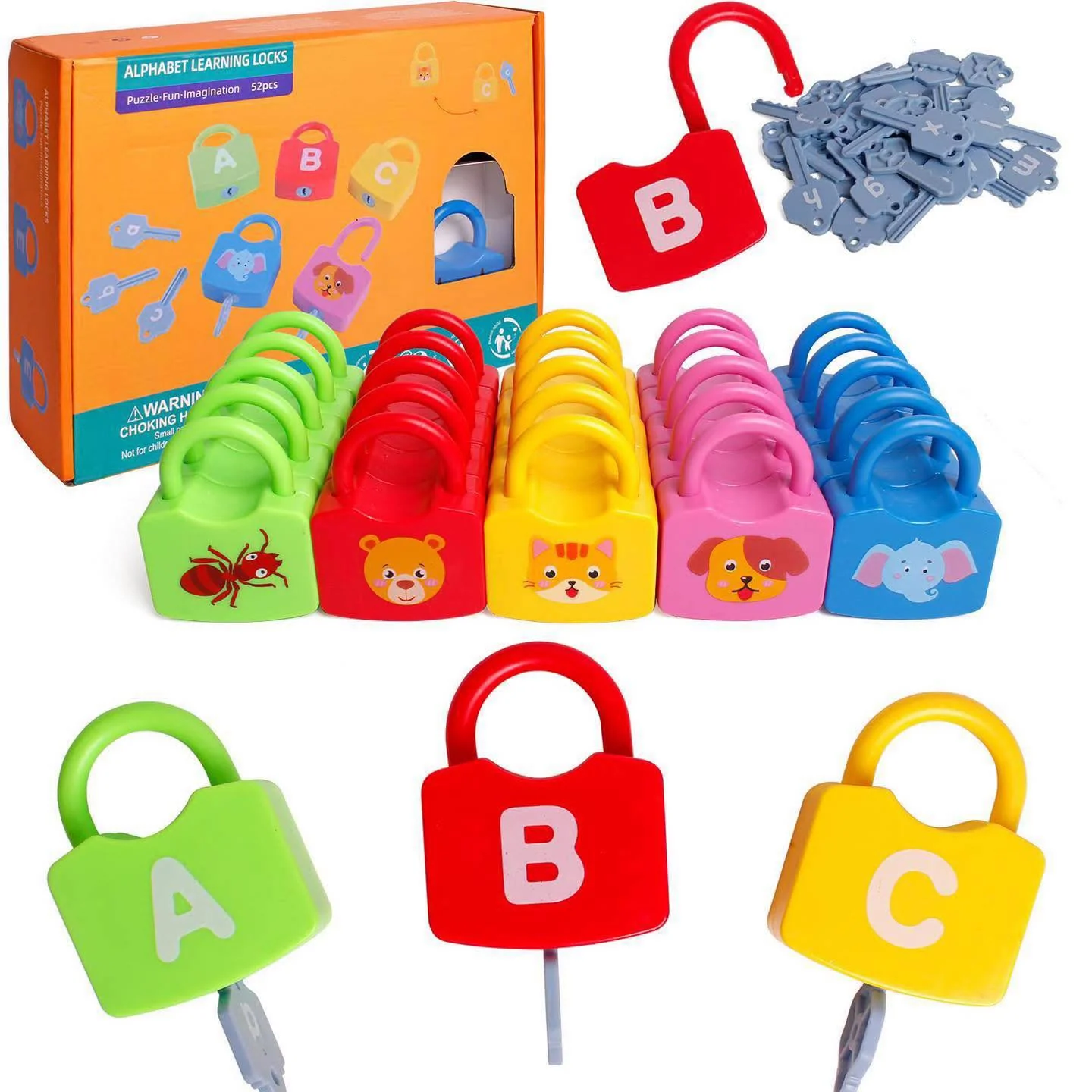 Juego de aprendizaje del alfabeto con candados y llaves!!!