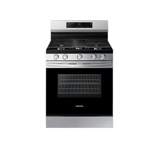Estufa Gas 30" 5 Quemadores Hornalla Doble De 17 000 Btu Plateado NX60A6115SS/AP