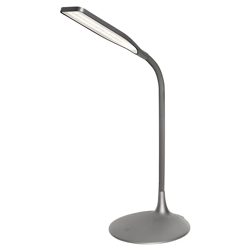Lámpara led de mesa gris