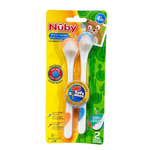 NUBY CUCHARAS CON SENSOR DE TEMP. 2 PACK