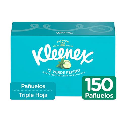 KLEENEX AROMAS TE VERDE PEPINO 150UDS