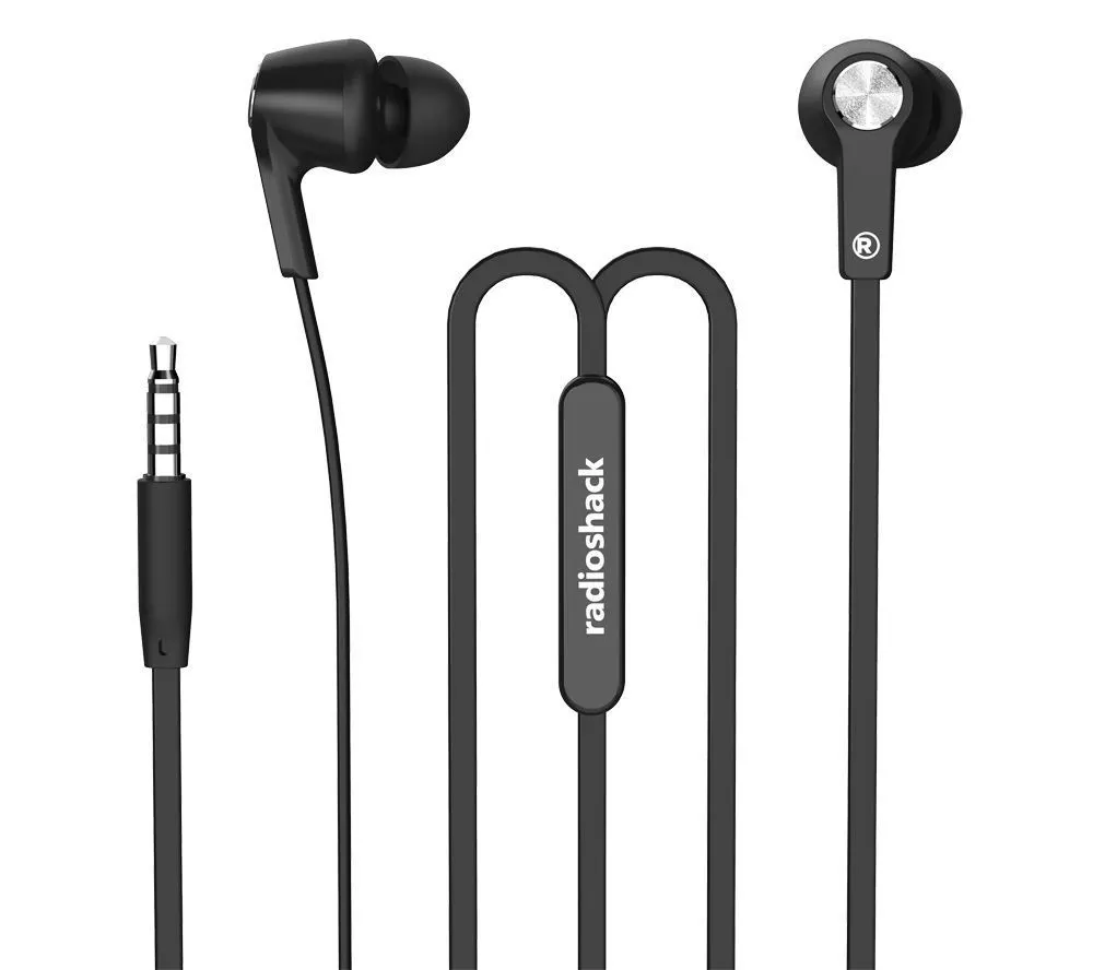 Audífonos planos RadioShack 3304293 Negro