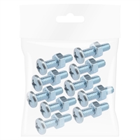 Tornillo Estufa Redondo Con Tuerca 1/4 X 1" 10 Unidades
