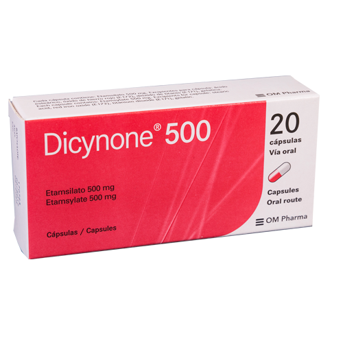 DICYNONE CAPSULAS 500 MG