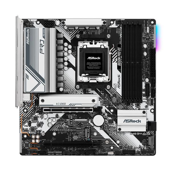 TARJETA MADRE ASROCK B650M PRO X3D WIFI AM5 MICRO ATX DDR5 MB-B650MPX3DW NEGRO / BLANCO