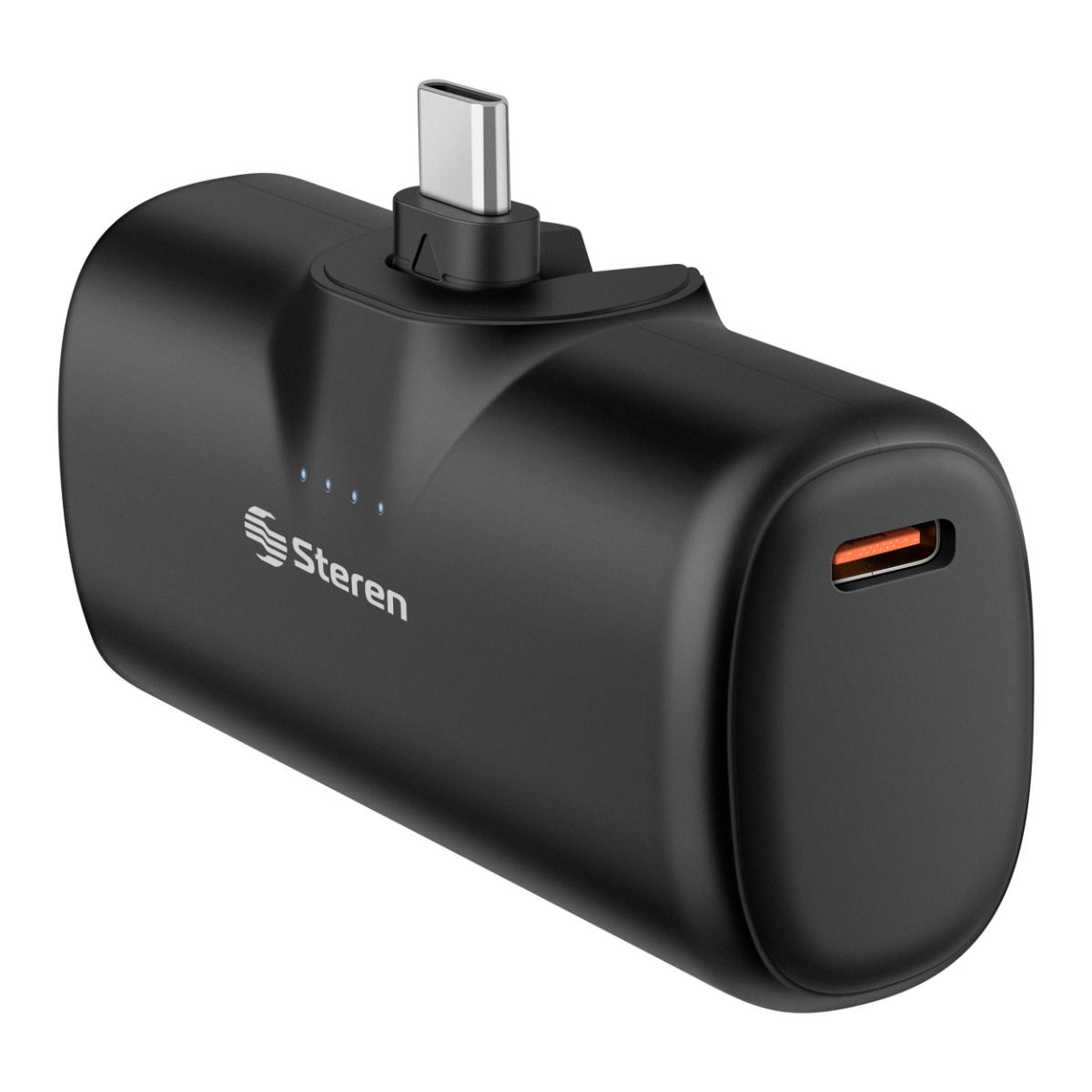 Mini Power Bank de 4,000 mAh PD 20 W con 1 salida USB C y plug USB C abatible