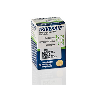 TRIVERAM 20 mg/10 mg/5 mg x 30 TABLETAS