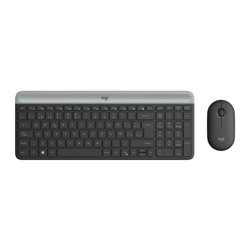 Juego De Teclado En Inglés, Mouse Inalámbricos, Slim MK470 Logi