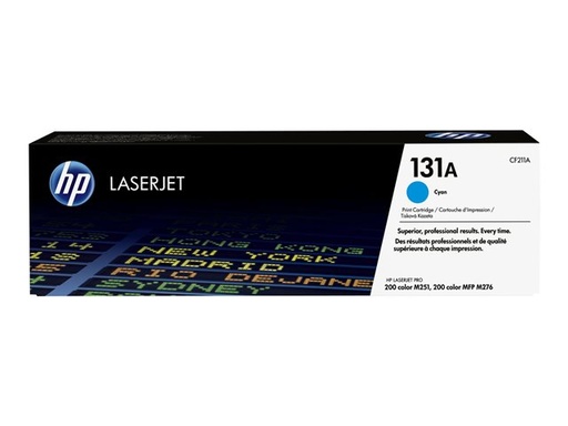 Cartucho de Tóner Cian HP LaserJet 131A CF211A