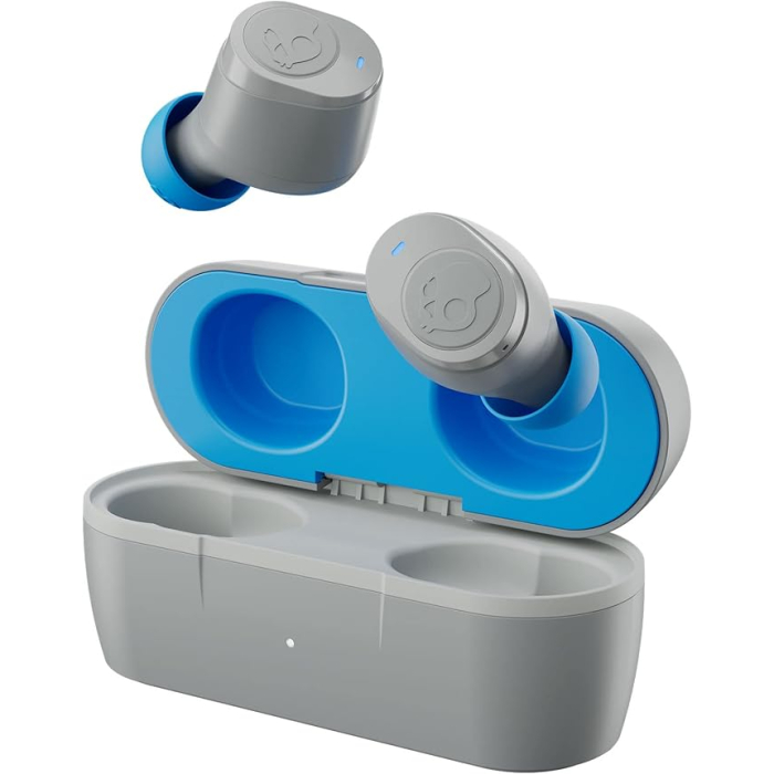 AUDIFONOS INALAMBRICOS JIB TRUE 2 GRIS AZUL SKULL CANDY