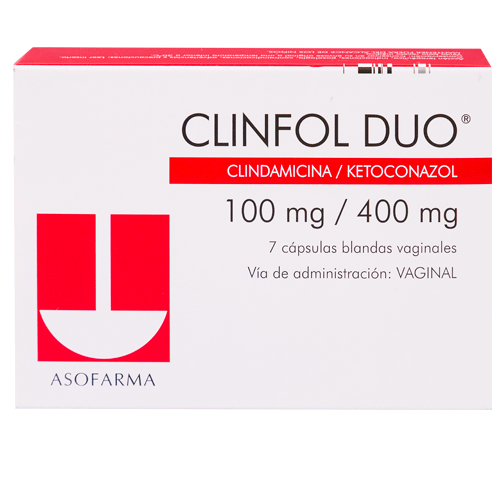 CLINFOL DUO CAPSULAS 100 MG