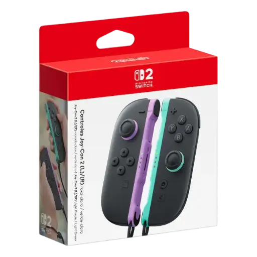 Control Nintendo Switch 2 Joy-Con 2 Morado/Verde Pastel HACAJRPAA