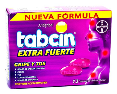 Tabcin Tos Antigripal Liqui-Gels 12 capsulas
