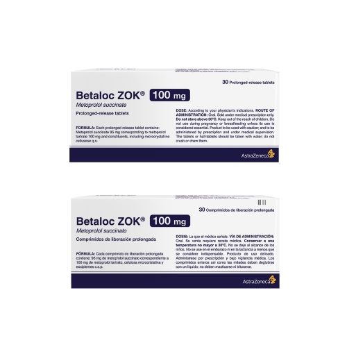 BETALOC ZOK 100 MG X 30 COMPRIMIDOS