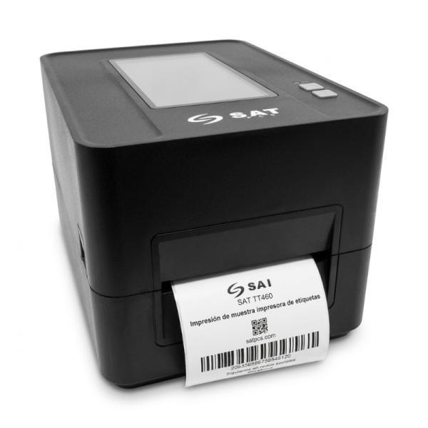 Impresora punto de venta sat TT460 ue transferencia térmica / térmica directa USB / Ethernet papel 112 mm etiquetas códigos de barras y qr 4070024000284