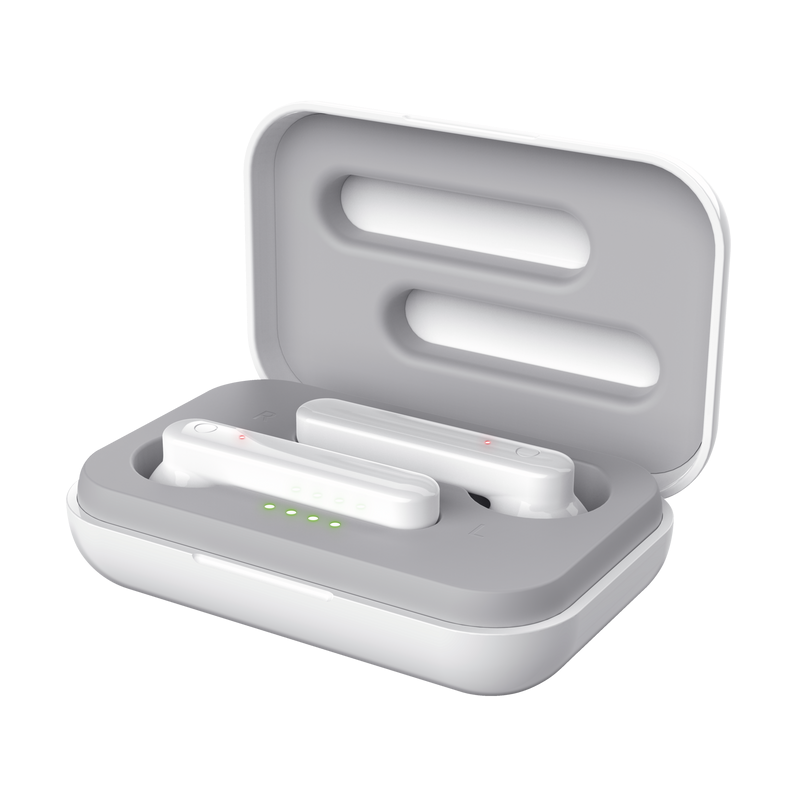 Trust audifonos bluetooth wireless color blanco c/controles tactiles - 23783