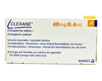 Clexane 40 mg/0.4 ml 2 jeringas