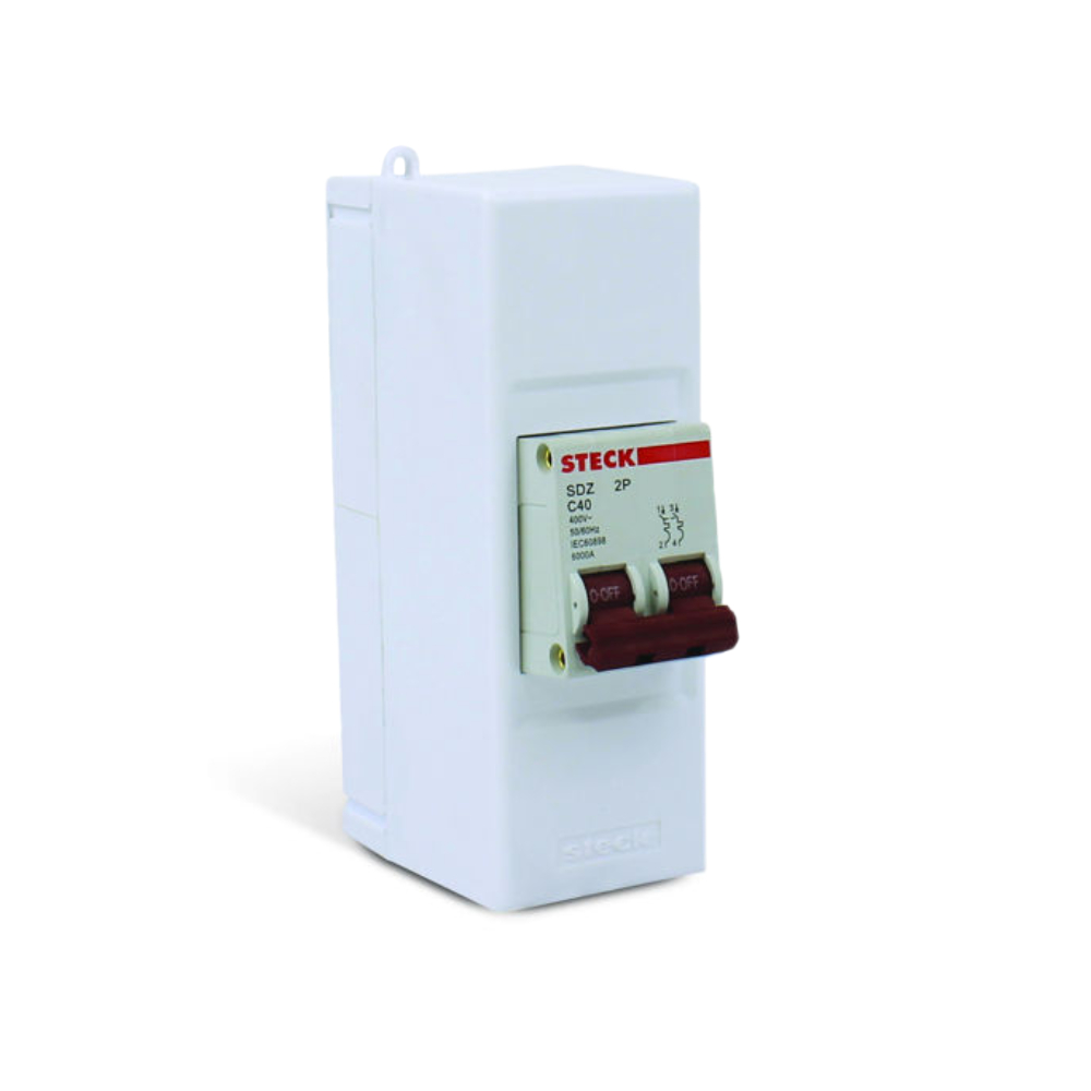 Breaker caja para interior de sobreponer 40ax2p steck