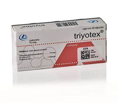 TRIYOTEX 75 mcg x 30 CAPSULAS