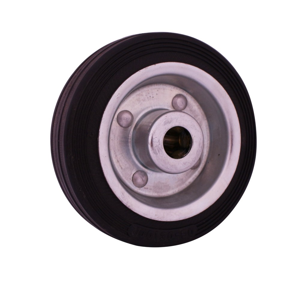 Rueda solida de hule 100 mm 70kg
