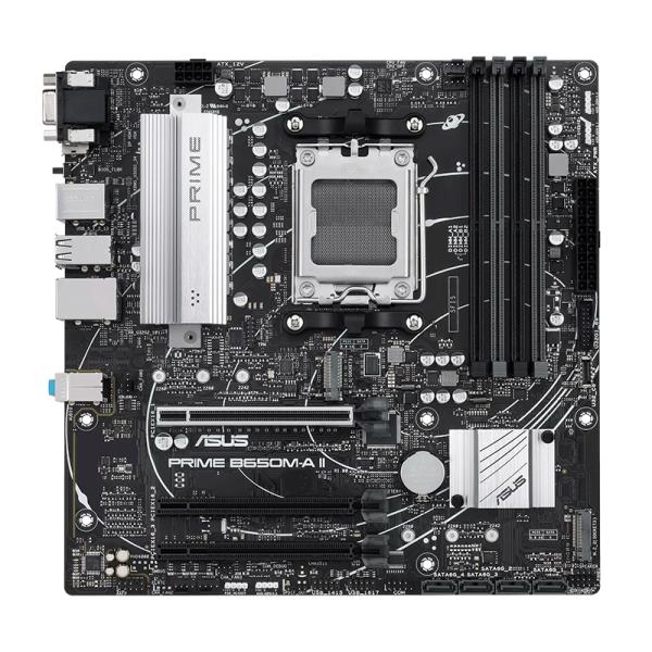 Tarjeta Madre Asus Prime B650M-a II-CSM AM5 M-ATX DDR5 – Negro / Blanco